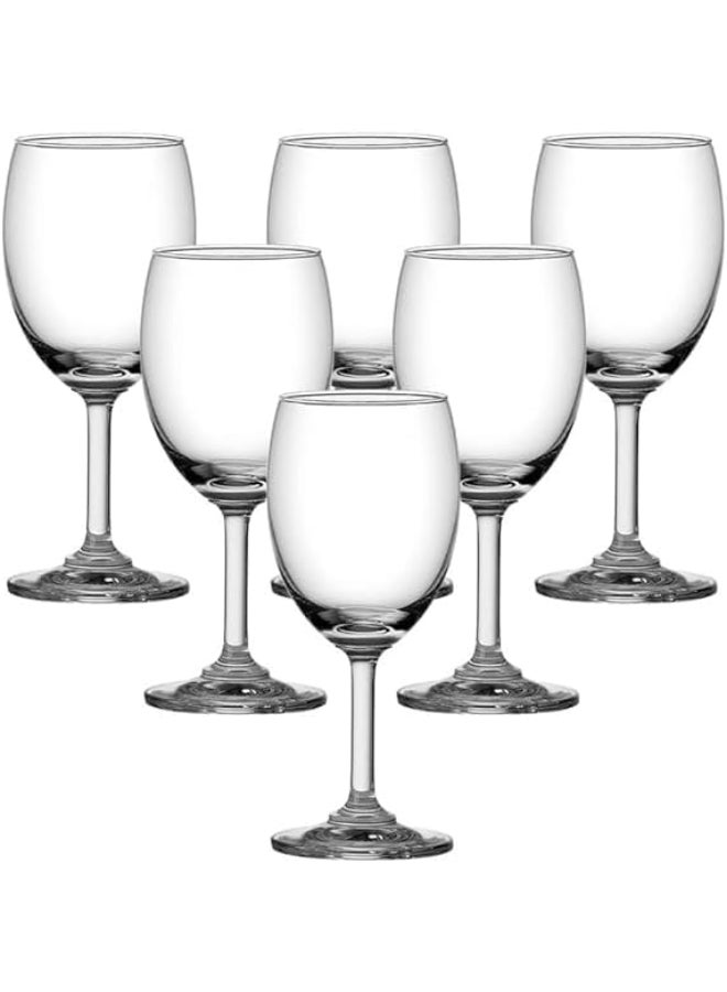 Ocean طقم كؤوس نبيذ كلاسيكية مكونة من 6 قطع، سعة 195 مل - شفاف - Image 1